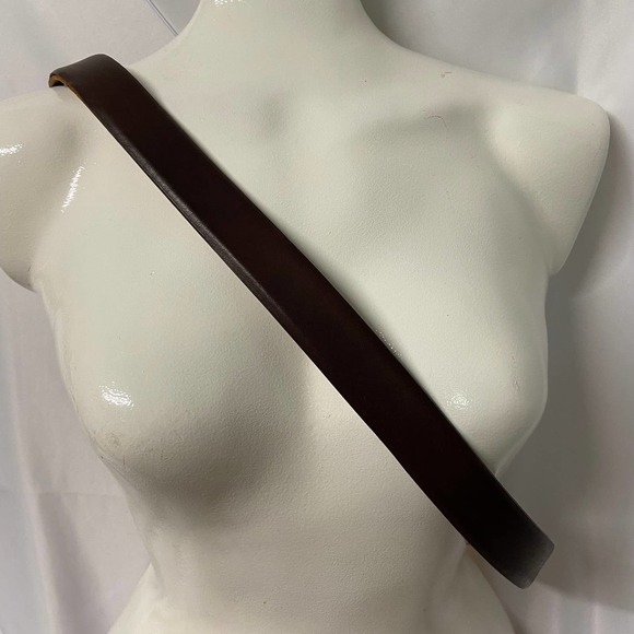 Cole Hahn Belt Leather w/ Gold Buckle Vintage Made in USA A2163 Size 38/95 - Picture 6 of 9